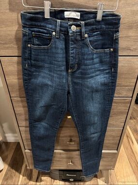 LOFT Dark Indigo High-Rise Skinny Jeans